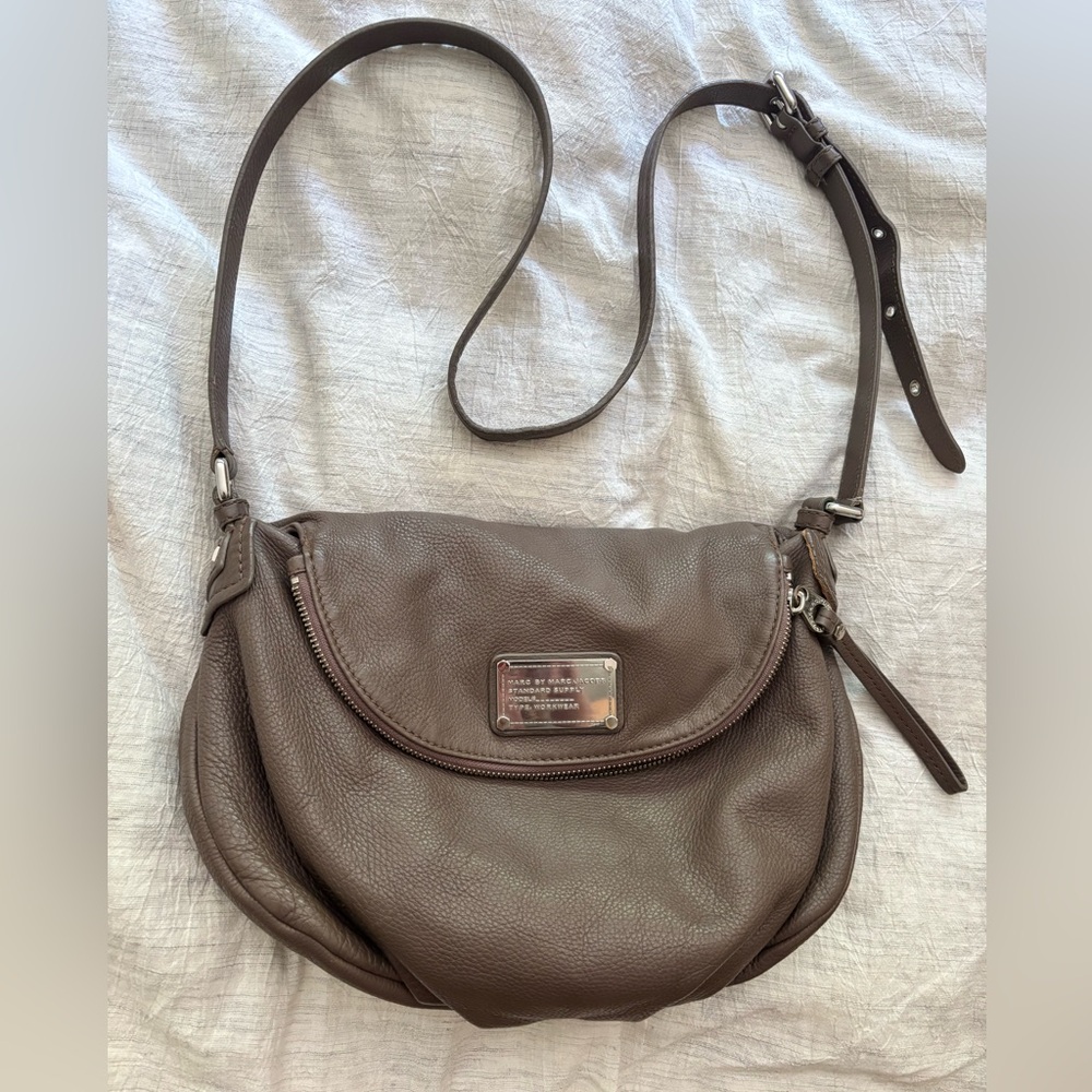 Marc Jacobs Mauve Leather Crossbody Bag